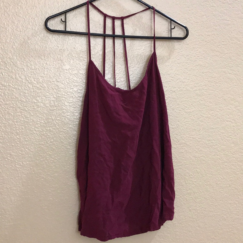 Burgundy tank top